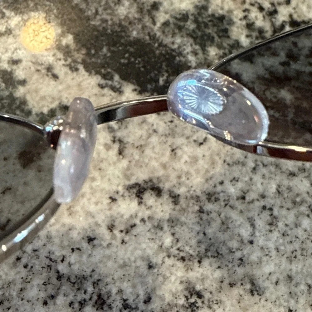 Ray-Ban RB3134 Sidestreet Silver Oval Sunglasses Blue Tint Made in Italy 52-19